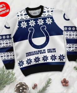 Indianapolis Colts Wool 3D Printed Ugly Christmas Sweater