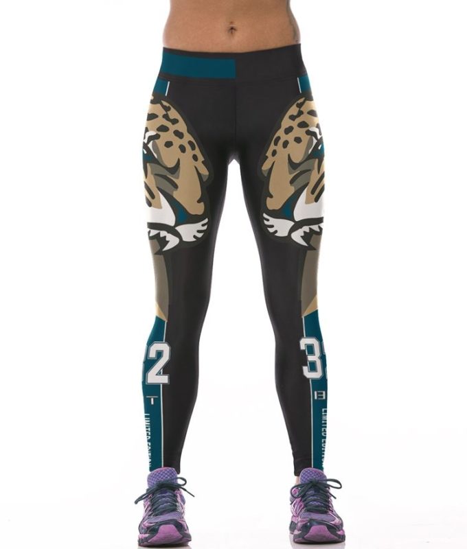 Jacksonville Jaguars Football High Waist Leggings