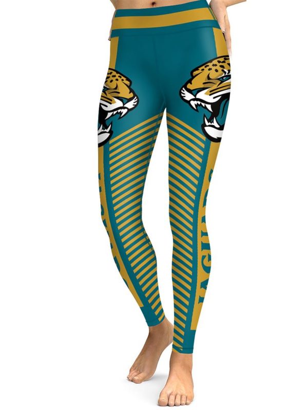 Jacksonville Jaguars Football Team AOP High Waist Tights