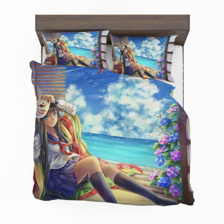 Japanese Anime School Girl Bedding Set