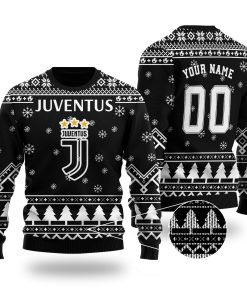 Juventus Custom Name 3D Printed Ugly Christmas Sweater