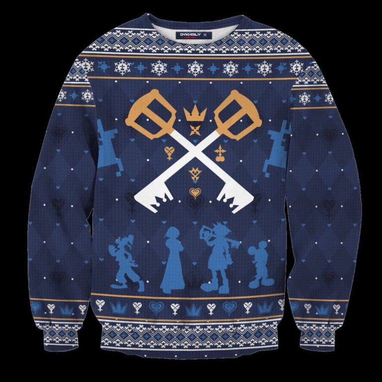 Kingdom Hearts Christmas Unisex Wool Sweater