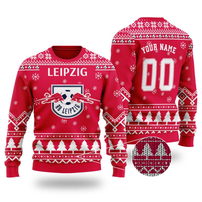 Leipzig Custom Name Wool Ugly Christmas Sweater