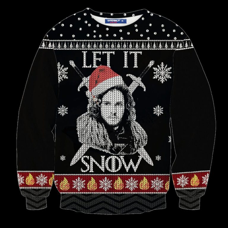 Let It Snow Unisex Wool Sweater