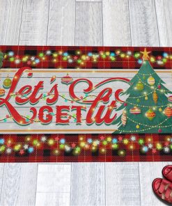 Let’s Get Lit Funny Christmas Doormat Let’s Get Lit Funny Christmas Doormat