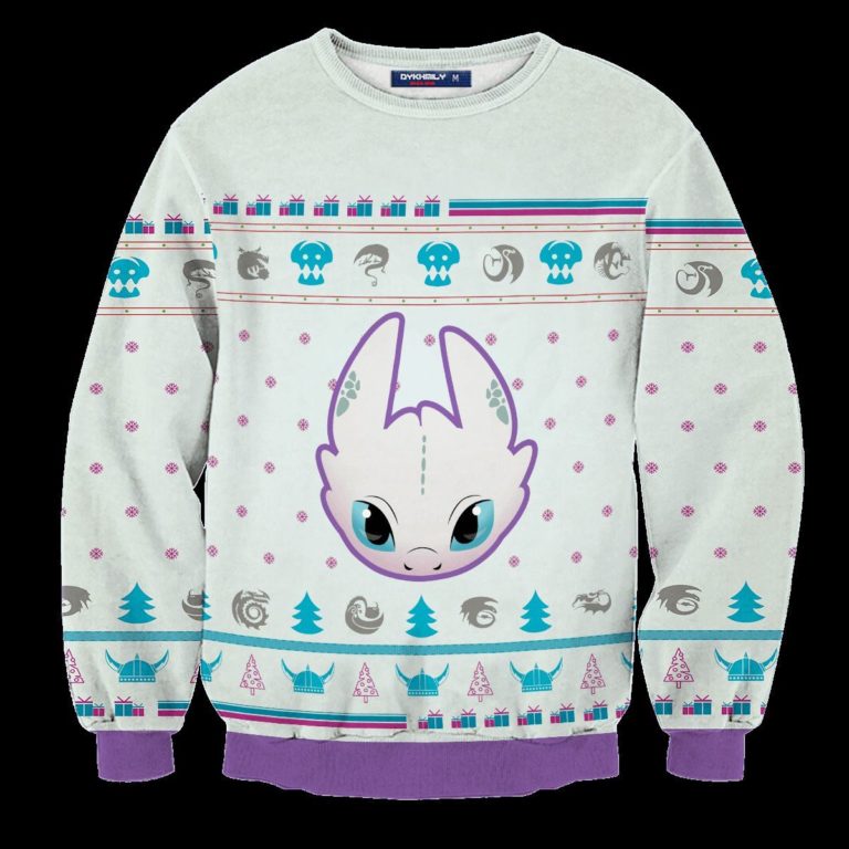 Light Fury Christmas Unisex Wool Sweater