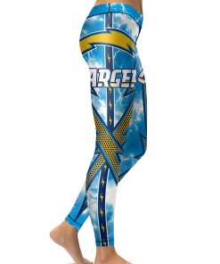Los Angeles Chargers Womens High Waisted Tights & Leggings