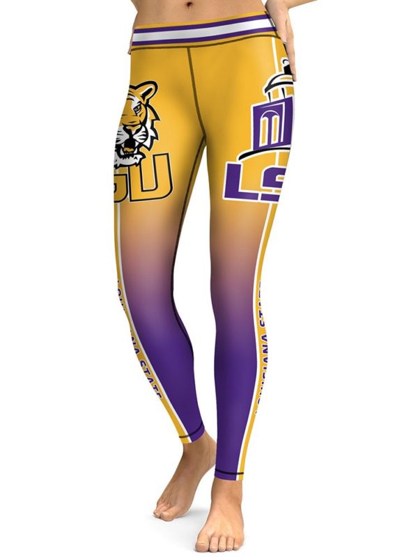 LSU Tigers AOP High Waist Tights