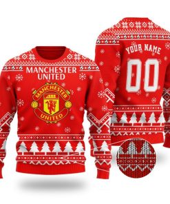 Manchester United Custom Ugly Christmas Sweater