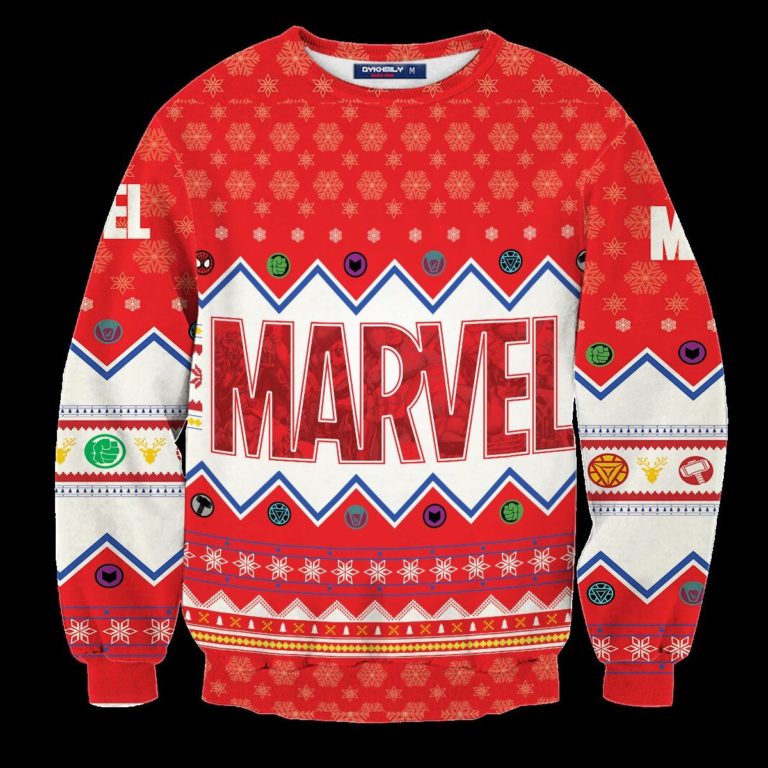 Marvel Christmas Unisex Wool Sweater