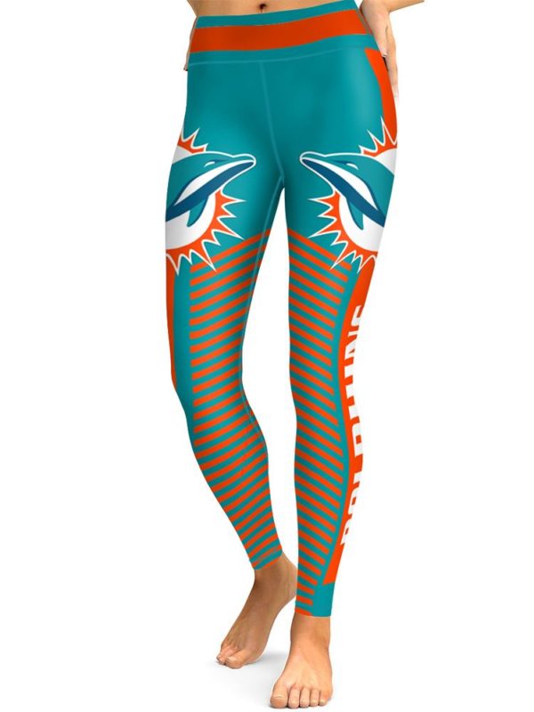 Miami Dolphins Football High Waist Leggings