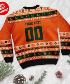 Miami Hurricanes Custom Ugly Christmas Sweater