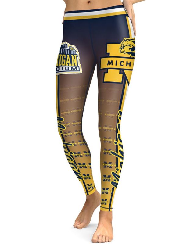 Michigan Wolverines Team High Waist Leggings