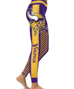 Minnesota Vikings Football Team High Waist Leggings