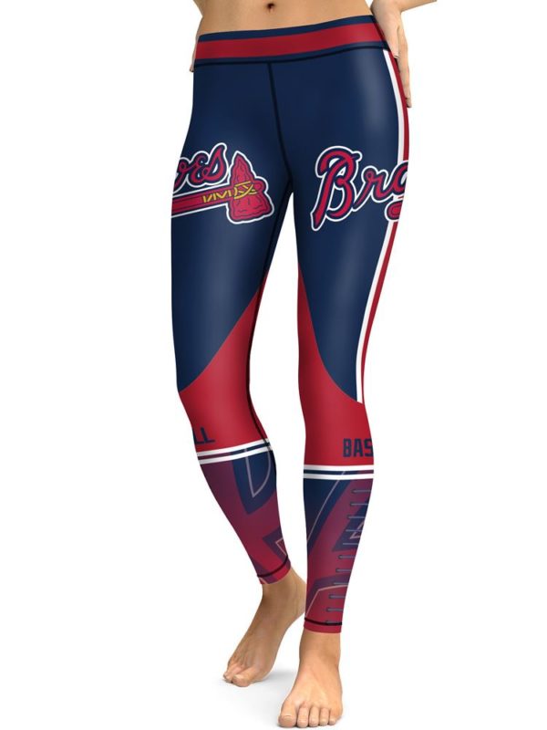 MLB Atlanta Braves Baseball High Waist Leggings