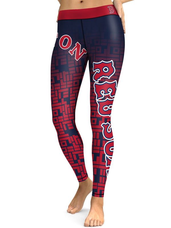 MLB Boston Red Sox Baseball Team High Waist Tights