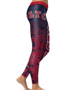 MLB Boston Red Sox Baseball Team High Waist Tights MLB Boston Red Sox Baseball Team High Waist Tights