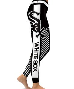 MLB Chicago White Sox Womens High Waisted Tights & Leggings