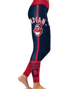 MLB Cleveland Indians Baseball AOP High Waist Tights