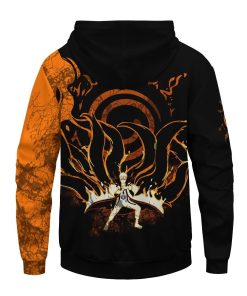 Naruto Nine Tails Mode 3D Pullover Hoodie
