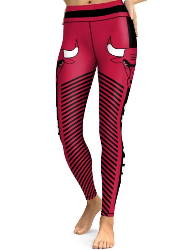 NBA Chicago Bulls Basketball Womens High Waisted Tights & Leggings