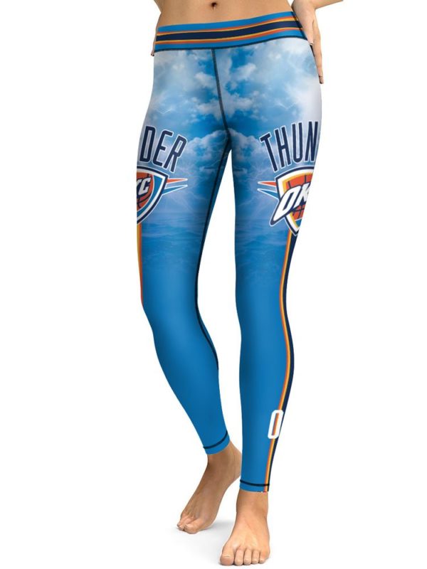 NBA Oklahoma City Thunders Basketball High Waist Leggings