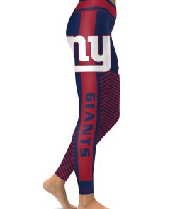 New York Giants Football Womens High Waisted Tights & Leggings