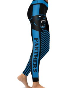 NFL Carolina Panthers Football Team High Waist Leggings NFL Carolina Panthers Football Team High Waist Leggings