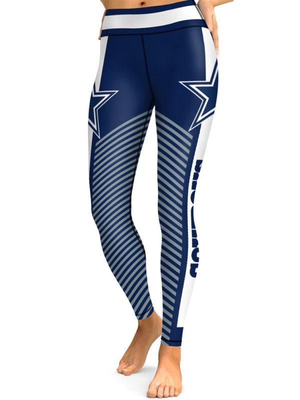 NFL Dallas Cowboys Football Team High Waist Leggings