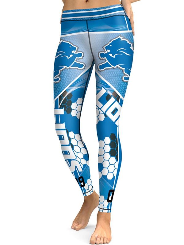 NFL Detroit Lions Football High Waist Leggings