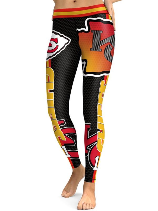 NFL Kansas City Chiefs Football High Waist Leggings