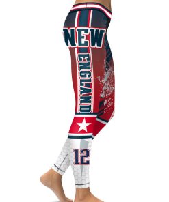 NFL New England Patriots Football High Waist Leggings