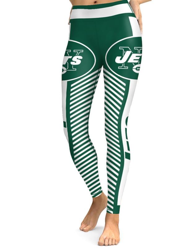 NFL New York Jets Football Team High Waist Leggings