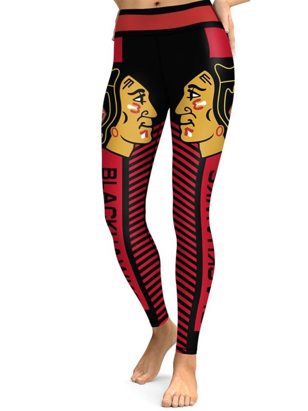 NHL Chicago Blackhawks Hockey High Waist Leggings