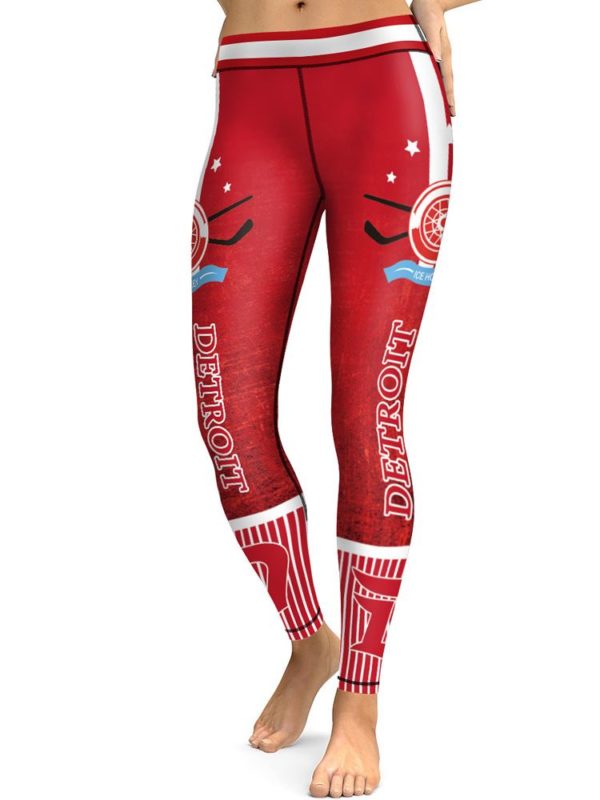 NHL Detroit Red Wings Hockey High Waist Tights