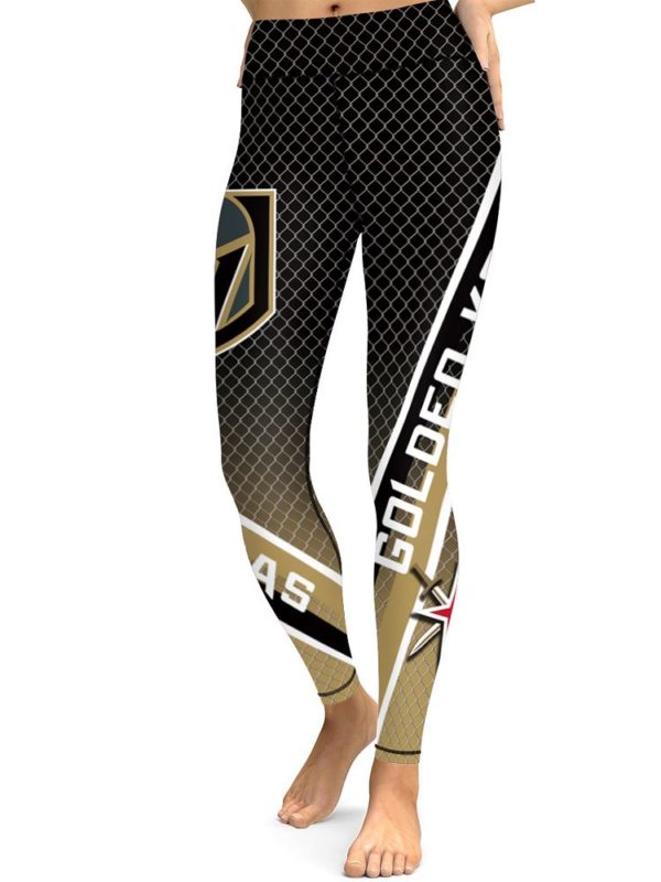 NHL Las Vegas Golden Knights Womens High Waisted Tights & Leggings