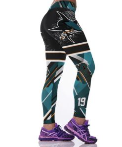 NHL San Jose Sharks Hockey High Waist Leggings