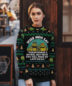 Ninja Turtles Wise Men Say Ugly Christmas Sweater