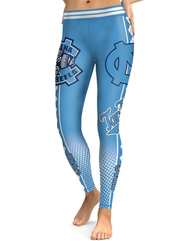 North Carolina Tarheels AOP High Waist Leggings