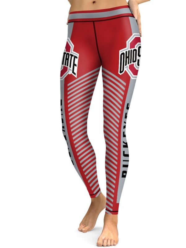 Ohio State Buckeyes High Waist Leggings