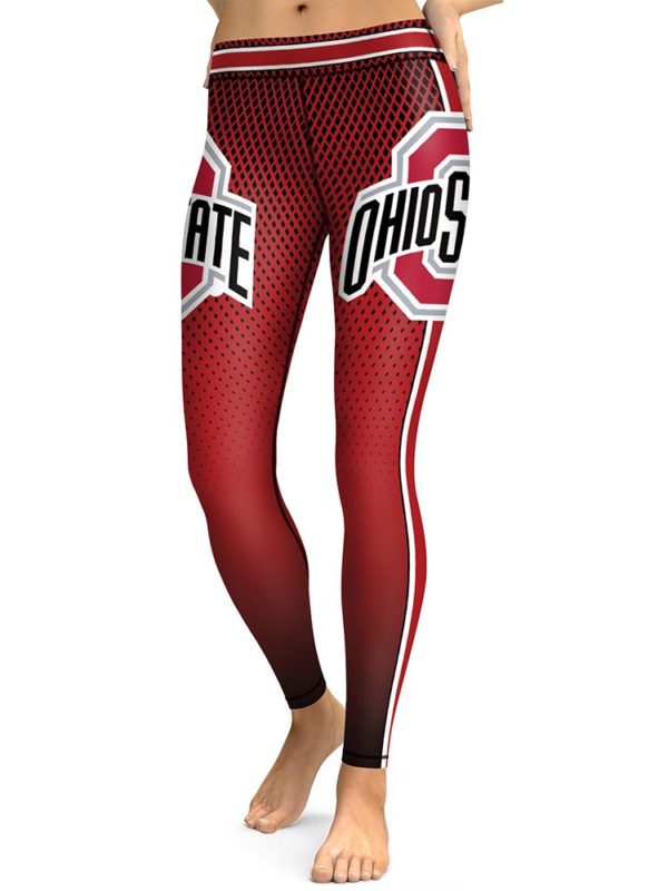 Ohio State Buckeyes Team High Waist Tights