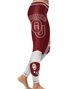 Oklahoma Sooners AOP Womens High Waisted Tights & Leggings Oklahoma Sooners AOP Womens High Waisted Tights & Leggings