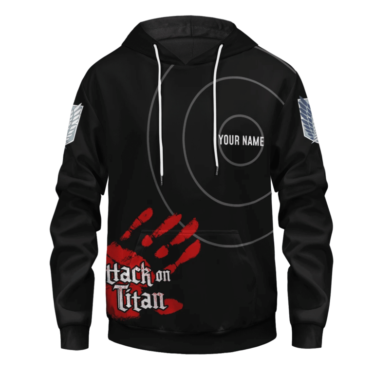 Personalized AOT Survey Corps All Over Print Pullover Hoodie