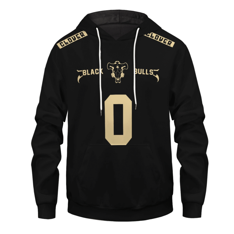 Personalized Black Bull  Black Clover AOP Pullover Hoodie