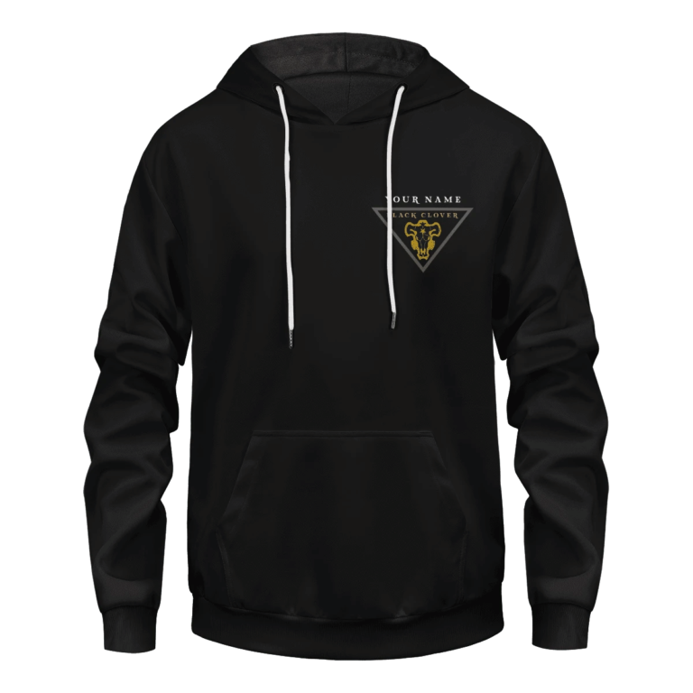 Personalized Black Bull Squad AOP Pullover Hoodie