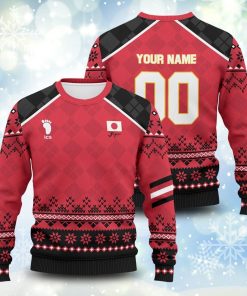 Personalized Haikyuu National Team Christmas Unisex Wool Sweater