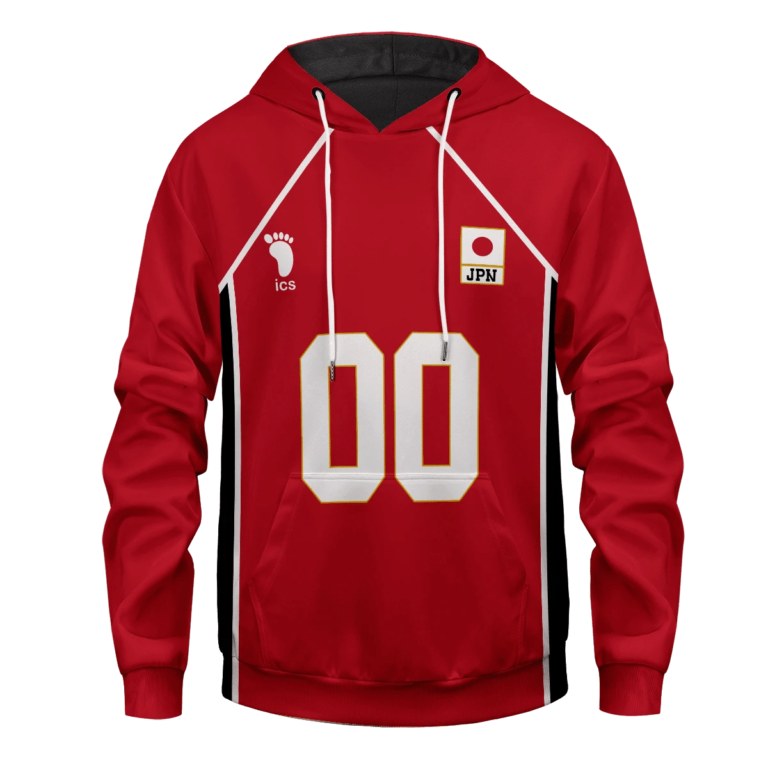 Personalized Japan National Team Haikyuu AOP Pullover Hoodie