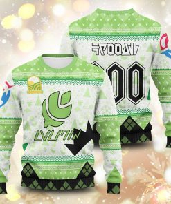 Personalized Pokemon Grass Uniform Unisex Wool Sweater