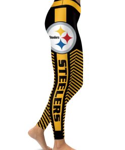 Pittsburgh Steelers Football Team Womens High Waisted Tights & Leggings Pittsburgh Steelers Football Team Womens High Waisted Tights & Leggings