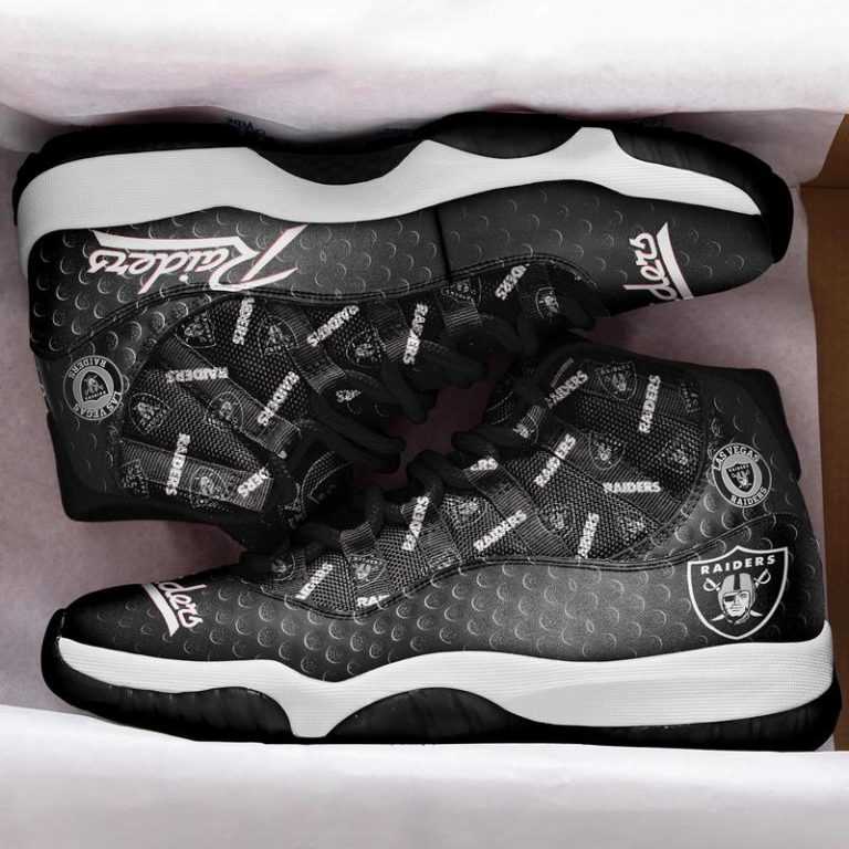 Raiders Football Air Jordan 11 Sneaker